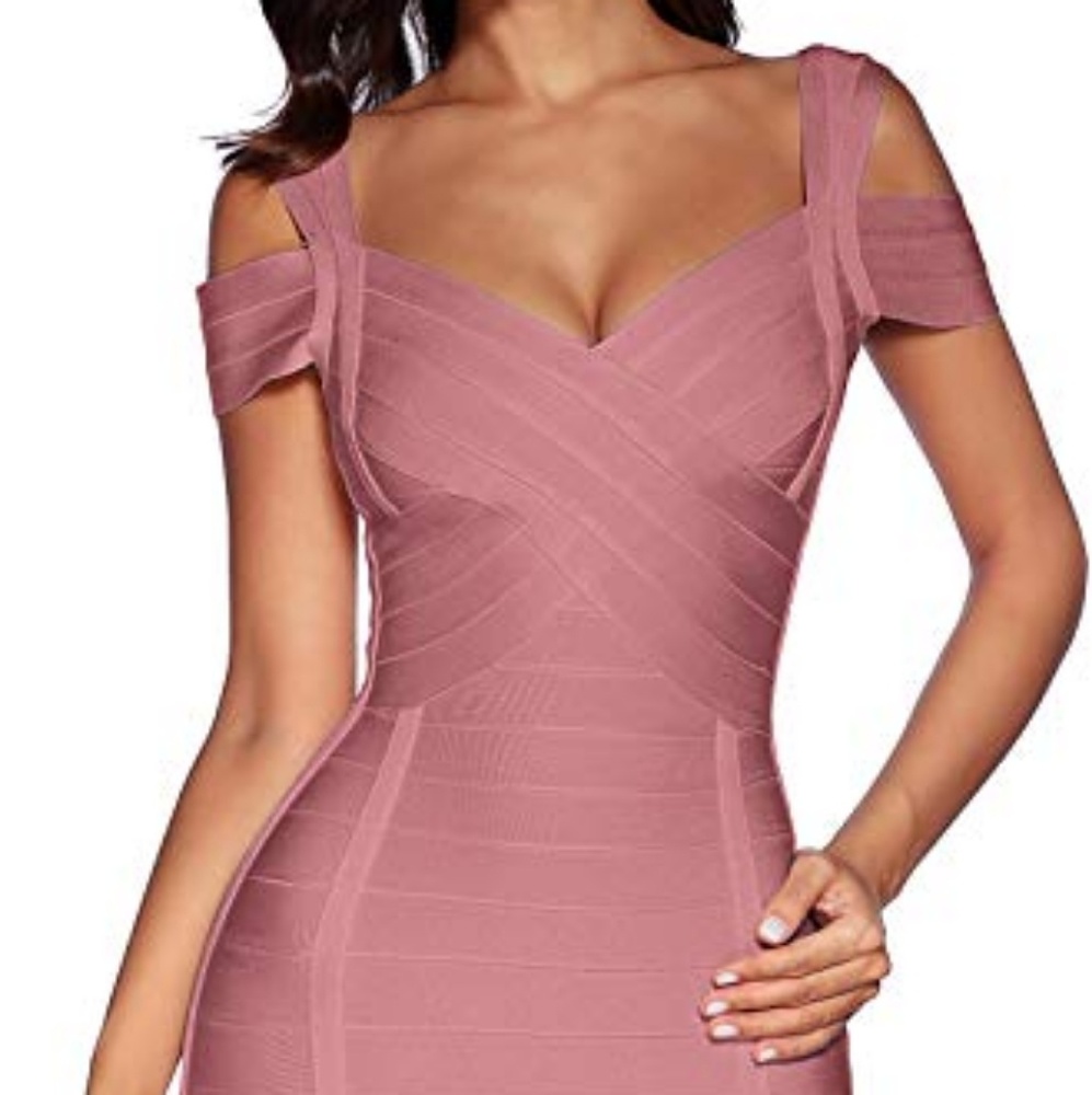 Pink bodycon dress
